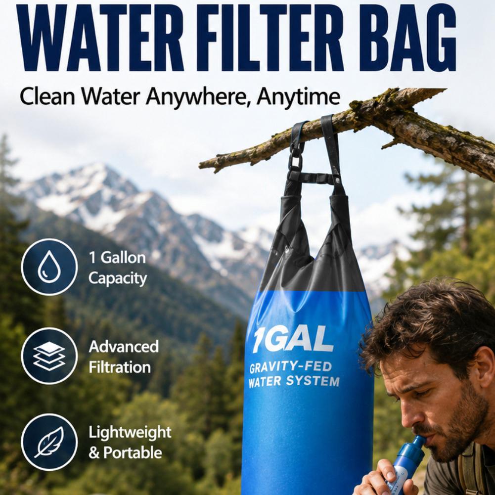 1 Gal Schwerkraft-Wasserfilter – Bivy Bag Emergency Bewertung und Preis