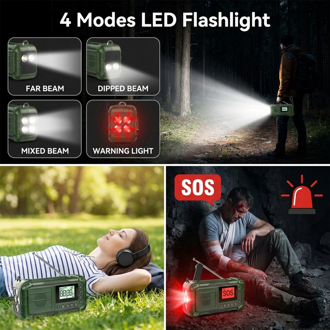 Handkurbel-Solar-AM-FM-DAB-Wet – Solar Emergency Charger Bewertung und Preis